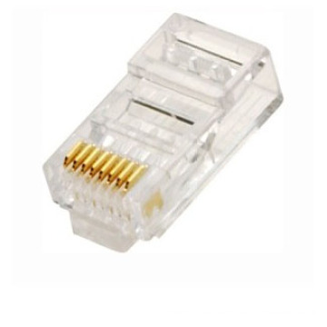 best price network transparent Crystal rj45 connector, amp rj45 plug connector cat6 23awg